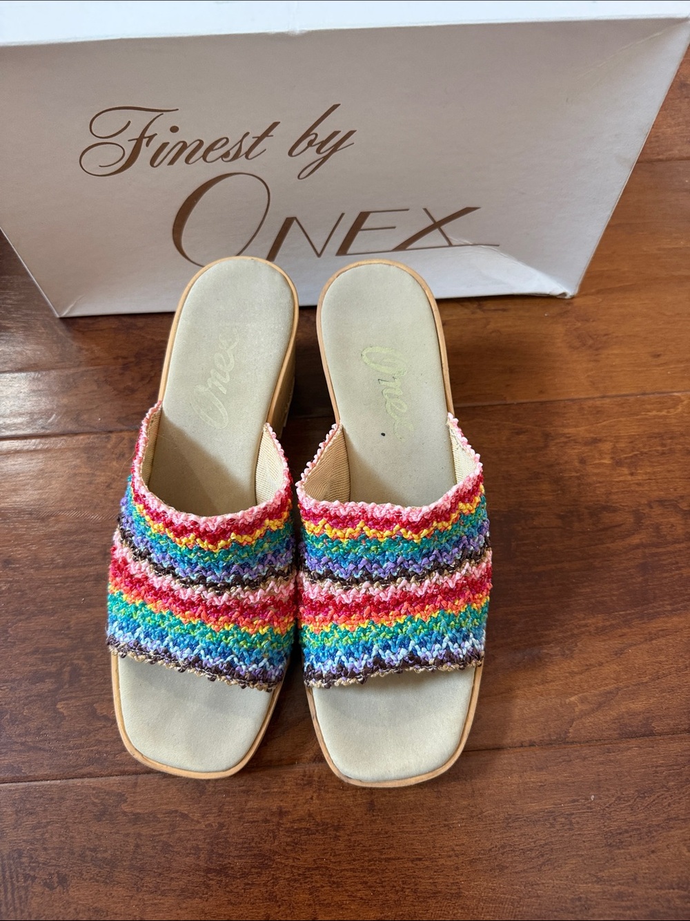 Onex Bianca Multi Color Wedge Slide